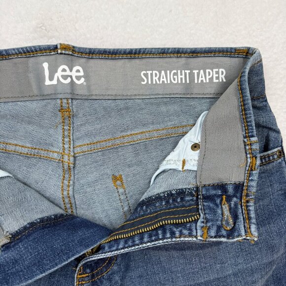 Lee Straight Taper Leg Motion Flex Waistband Jeans Western Casual Mens 30x30 - Picture 2 of 11